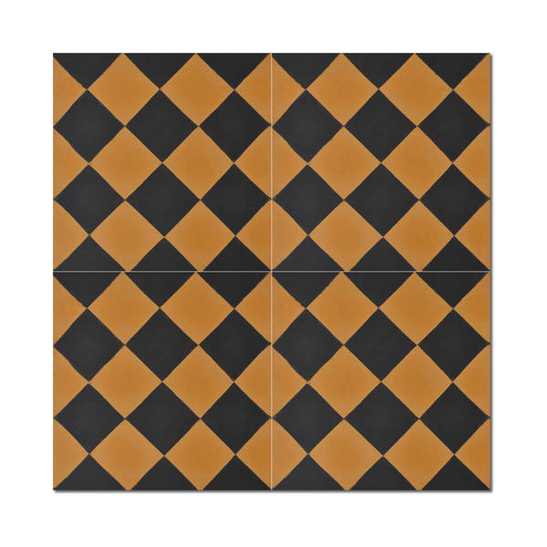 Pack of 12 Rabat Gold Handmade Cement and Granite 8-inch x 8-inch Floor and Wall Tile (Morocco)