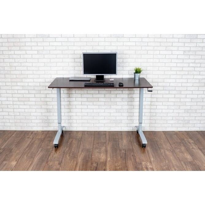 Luxor Standup-CF60-DW 60-inch Crank Adjustable Stand-Up Desk