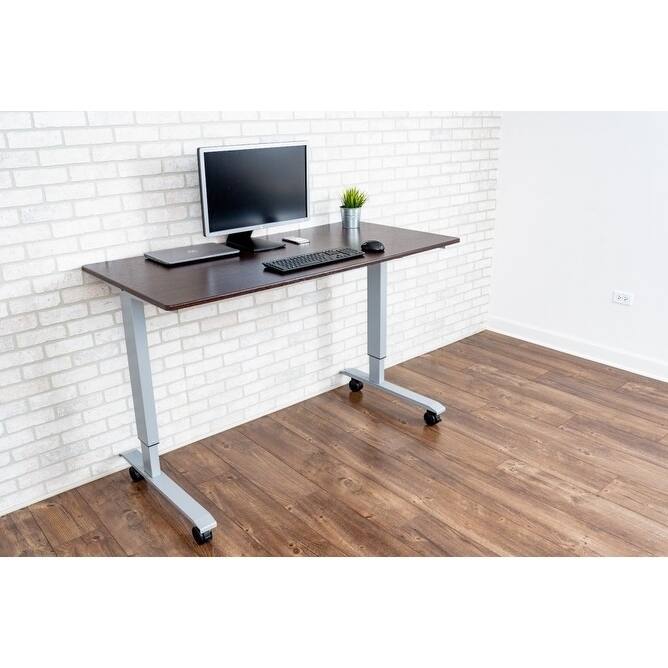 Luxor Standup-CF60-DW 60-inch Crank Adjustable Stand-Up Desk