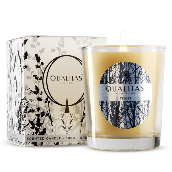 Qualitas White Beeswax Violet Scented Candle Free Shipping On Orders