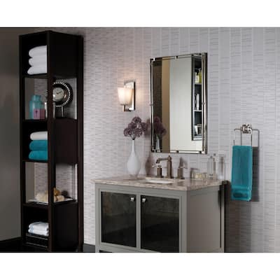 Brushed Steel Mirror - Glass/Clear - A/N