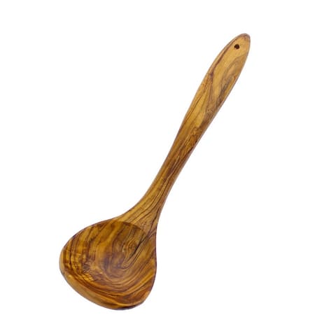 French Home 12-inch Olive Wood Ladle
