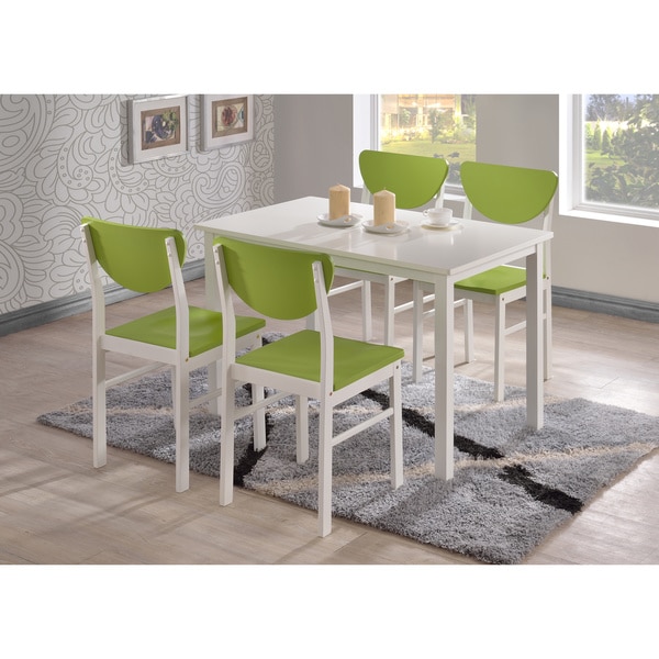 Shop K and B Green Dining Chairs (Set of 4) - Free Shipping Today