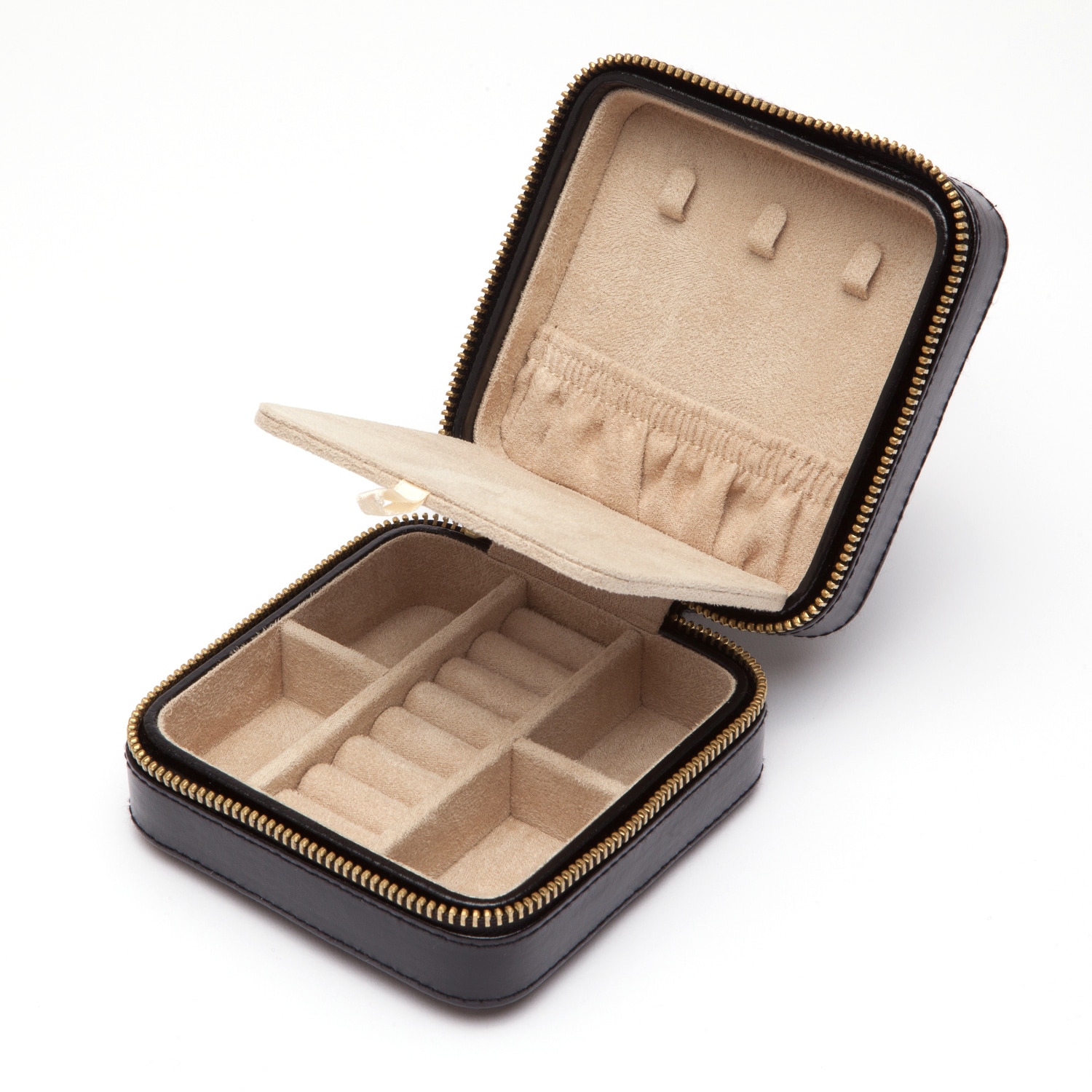 zipped travel jewellery case