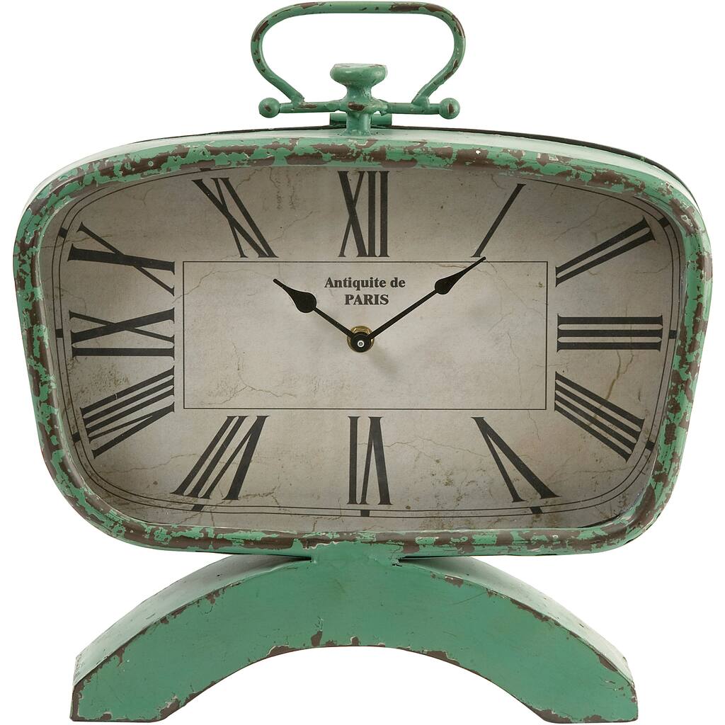 Imax Green Retro Clock