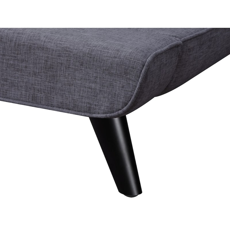 Nixon Mid-century Modern Grey Linen Bed