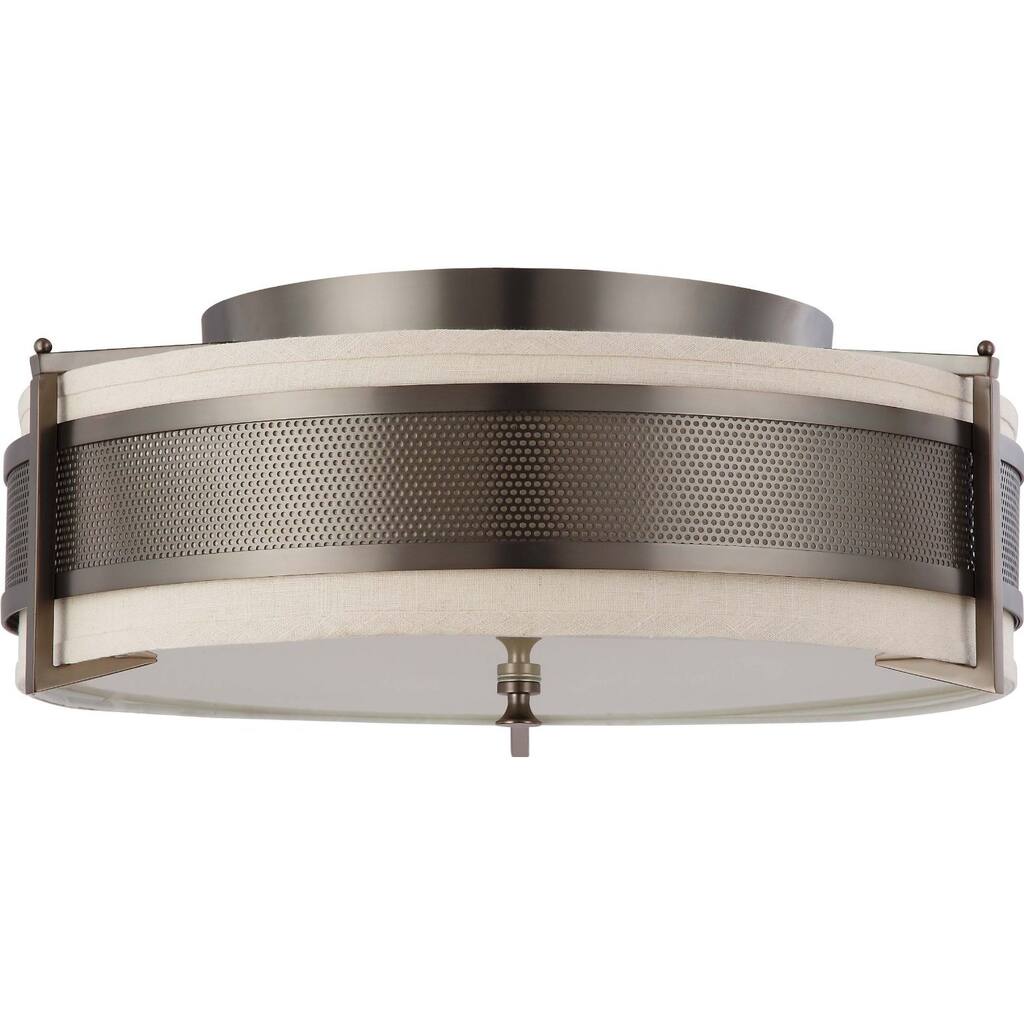 Nuvo Diesel 4-light Large Flush Mount