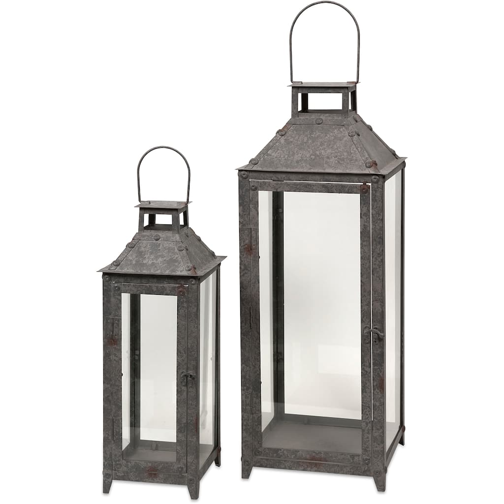 Powell Metal Lanterns (Set of 2)