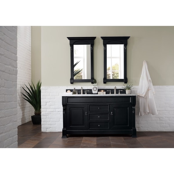 Brookfield 60" Double Cabinet, Antique Black