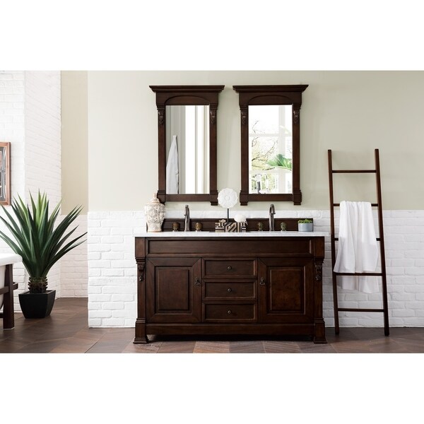 Brookfield 60" Double Cabinet, Burnished Mahogany