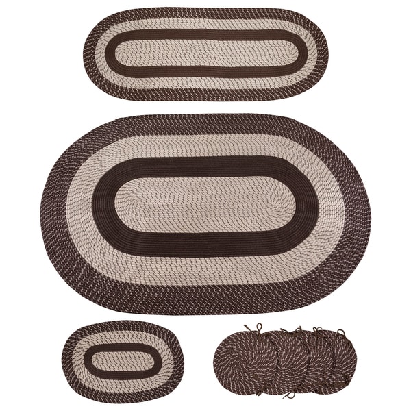 Shop 7piece Braided Rug Set Free Shipping Today