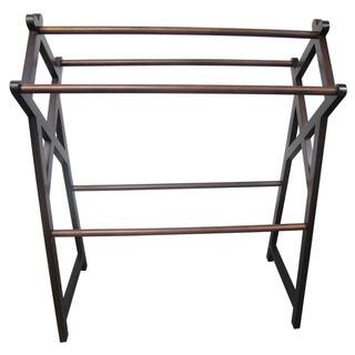 D-Art Collection Mahogany Cross Towel Rack
