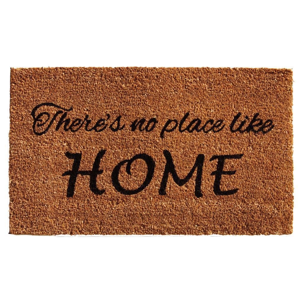 Calloway Mills 121251729 No Place Like Home Doormat, 17" X 29", Natural Black - 1