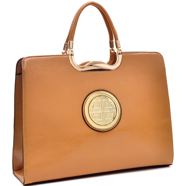 Dasein Faux Leather Rolled Handle Briefcase. Opens flyout.