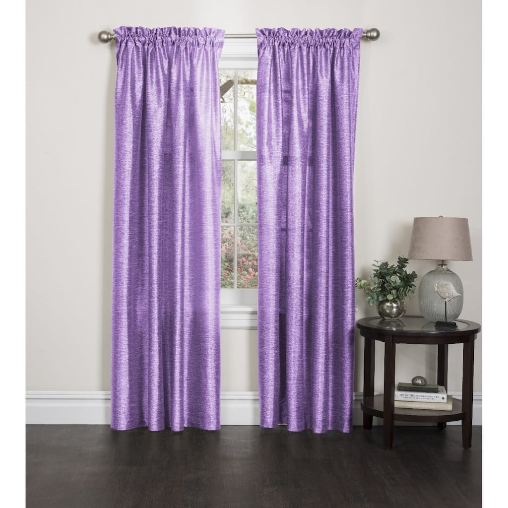 Elise Faux Silk 84-inch Curtain Panel Pair