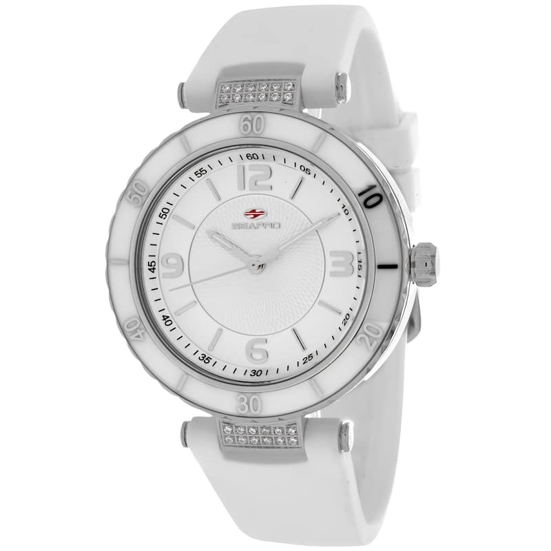 Seapro Women's SP6410 Seductive Round White Strap Watch
