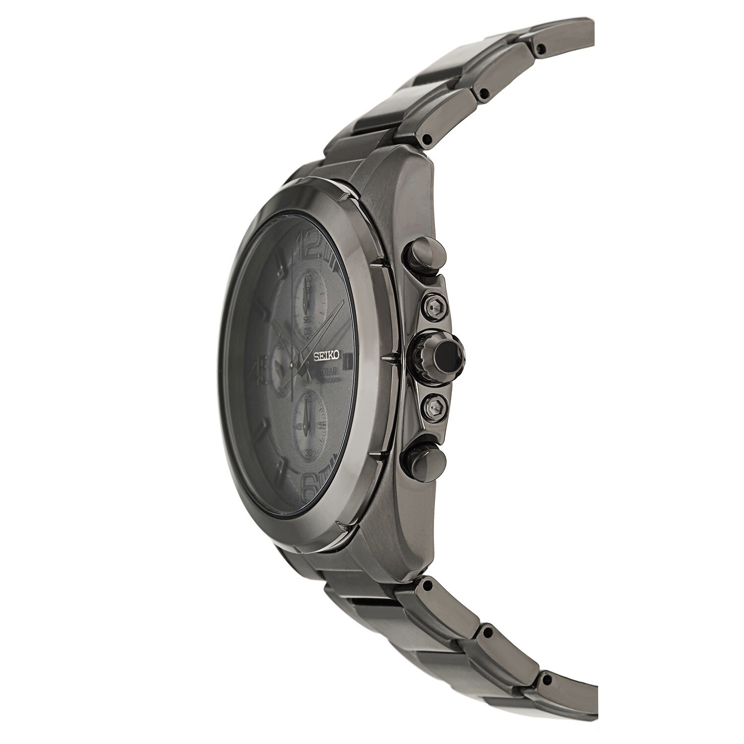 seiko gunmetal mens watch