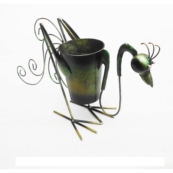 Iron Standing Rooster Planter Decor (Indonesia)