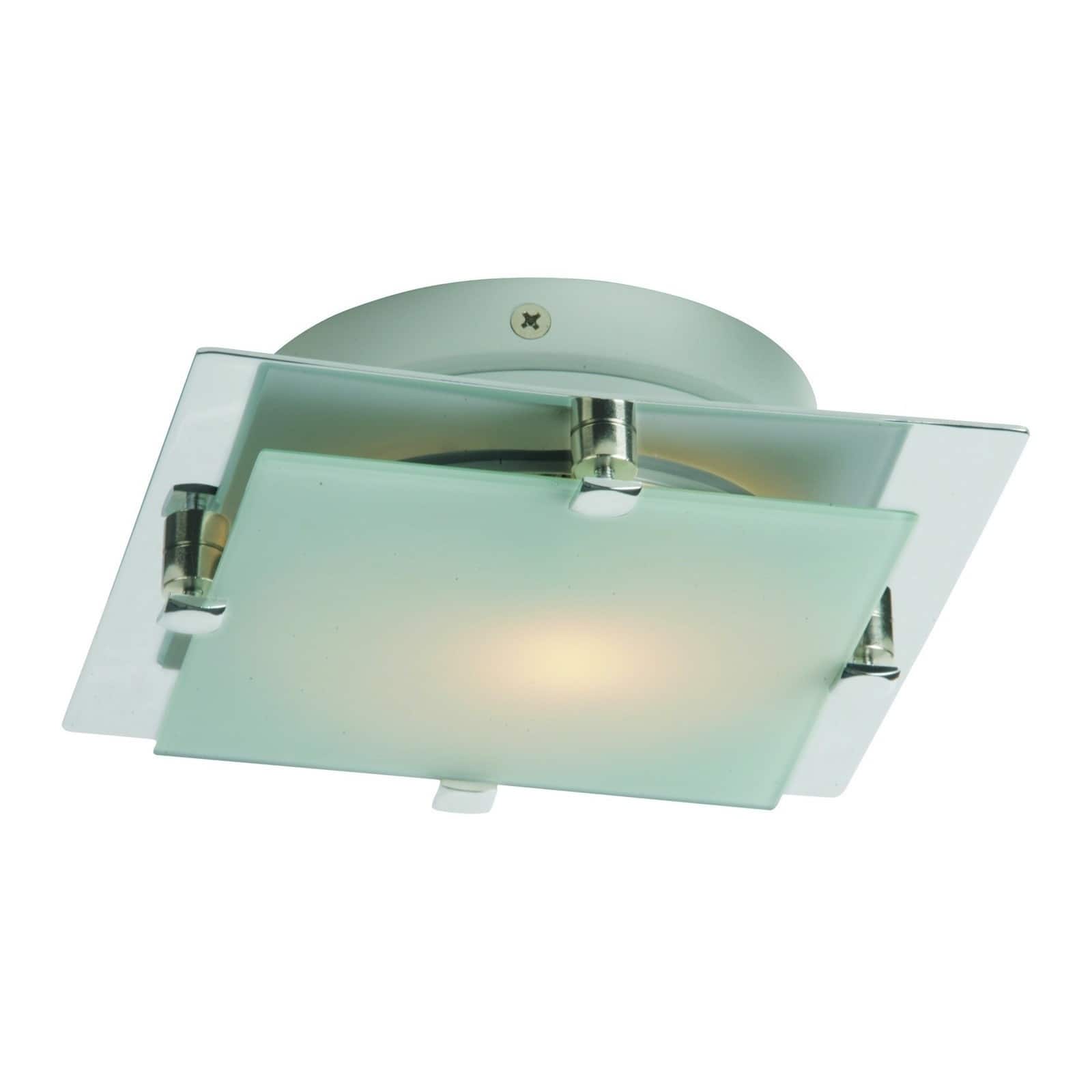 Piccolo LED Nickel Metal 1-light Flush Mount - Bed Bath & Beyond - 9663081