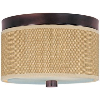 Elements Bronze 2-light Flush Mount