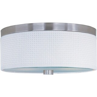 Elements Metal Nickel 2-light Flush Mount