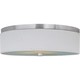 preview thumbnail 2 of 0, Elements Nickel 3-light Metal Flush Mount