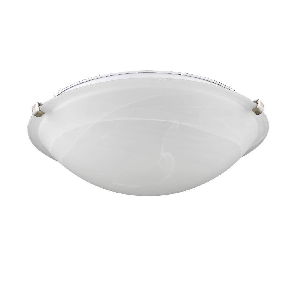 Chloe Transitional 3-light Brushed Nickel Flush Mount