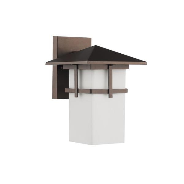 Chloe Lighting Transitional 1 light Rubbed Bronze Outdoor Wall Lantern