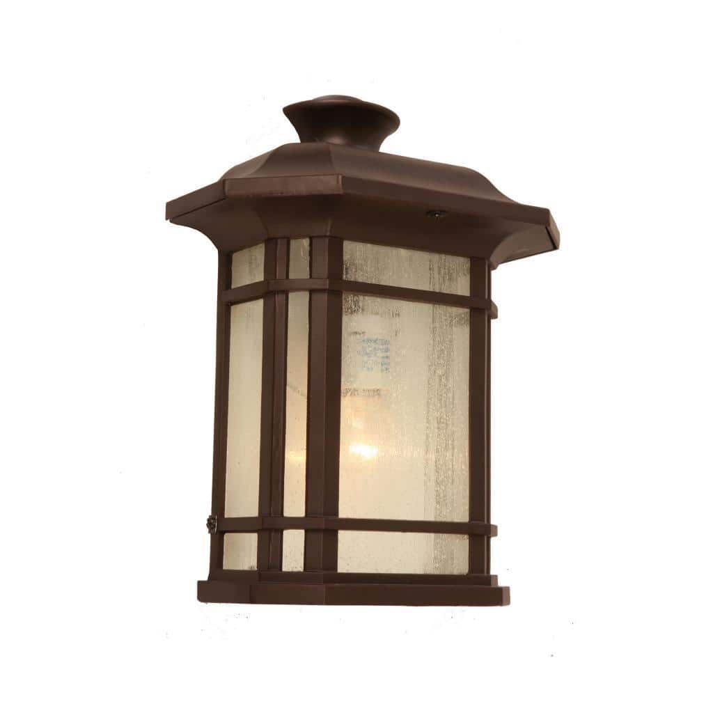 1-light Oil Rubbed Bronze Outdoor Wall Lantern