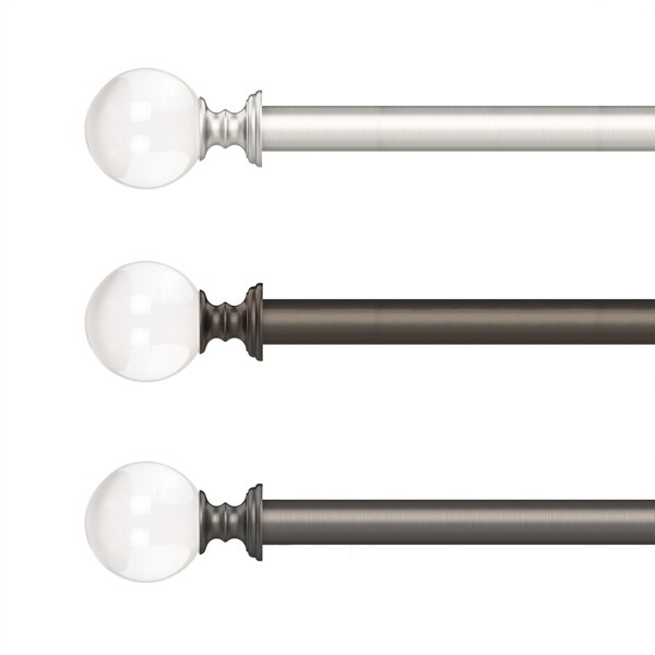 Windsor Home Decorative Crystal Ball 48 86 Inch Adjule Windsor Home Decorative Crystal Ball 48 86 Inch Adjule Curtain Rod To