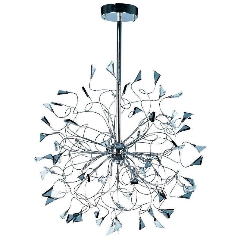 Calypso Chrome Metal 12-light Multi (Calypso 12-Light Pendant) - Chandeliers For Bedrooms by Overstock.com