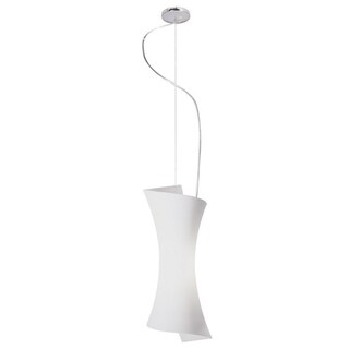 Conico Opal White Nickel Metal 1-light Pendant