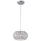 preview thumbnail 1 of 0, Bijou Chrome Metal 3-light Single Pendant - Bijou 3-Light - Bijou 3-Light