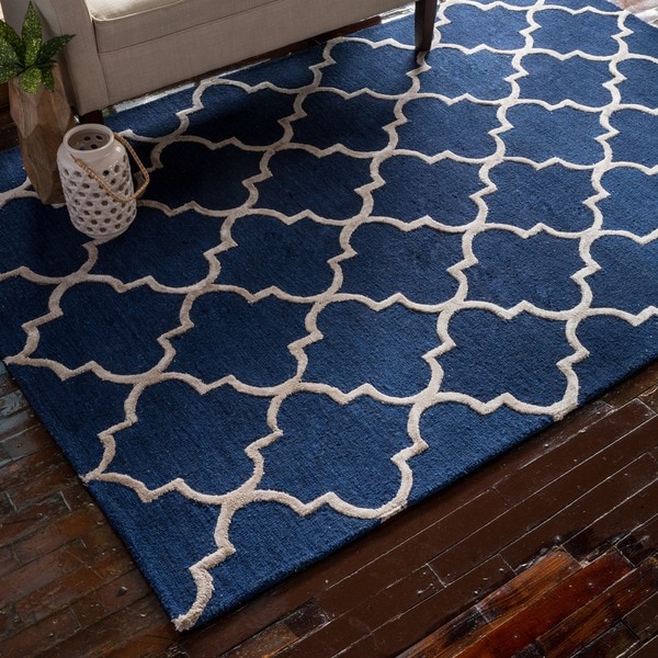 Hand-Hooked Carolyn Moroccan Trellis Rug (2'3 x 3'9) - 2'3 x 3'9