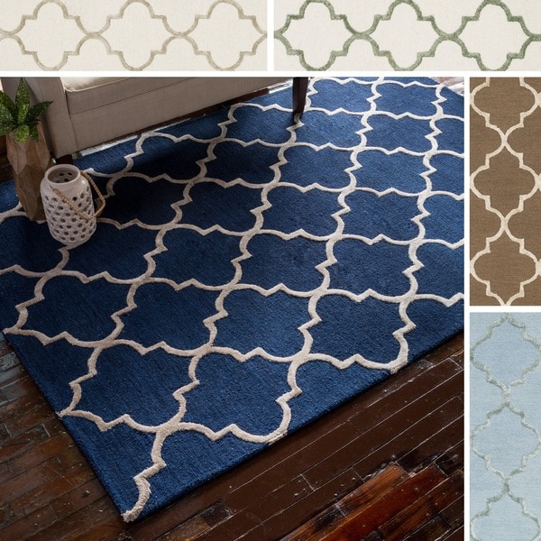 Hand Hooked Carolyn Moroccan Trellis Rug (36 x 56)