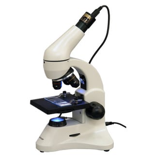 AmScope 40x 1000x Dual Light Metal Framework Science Microscope