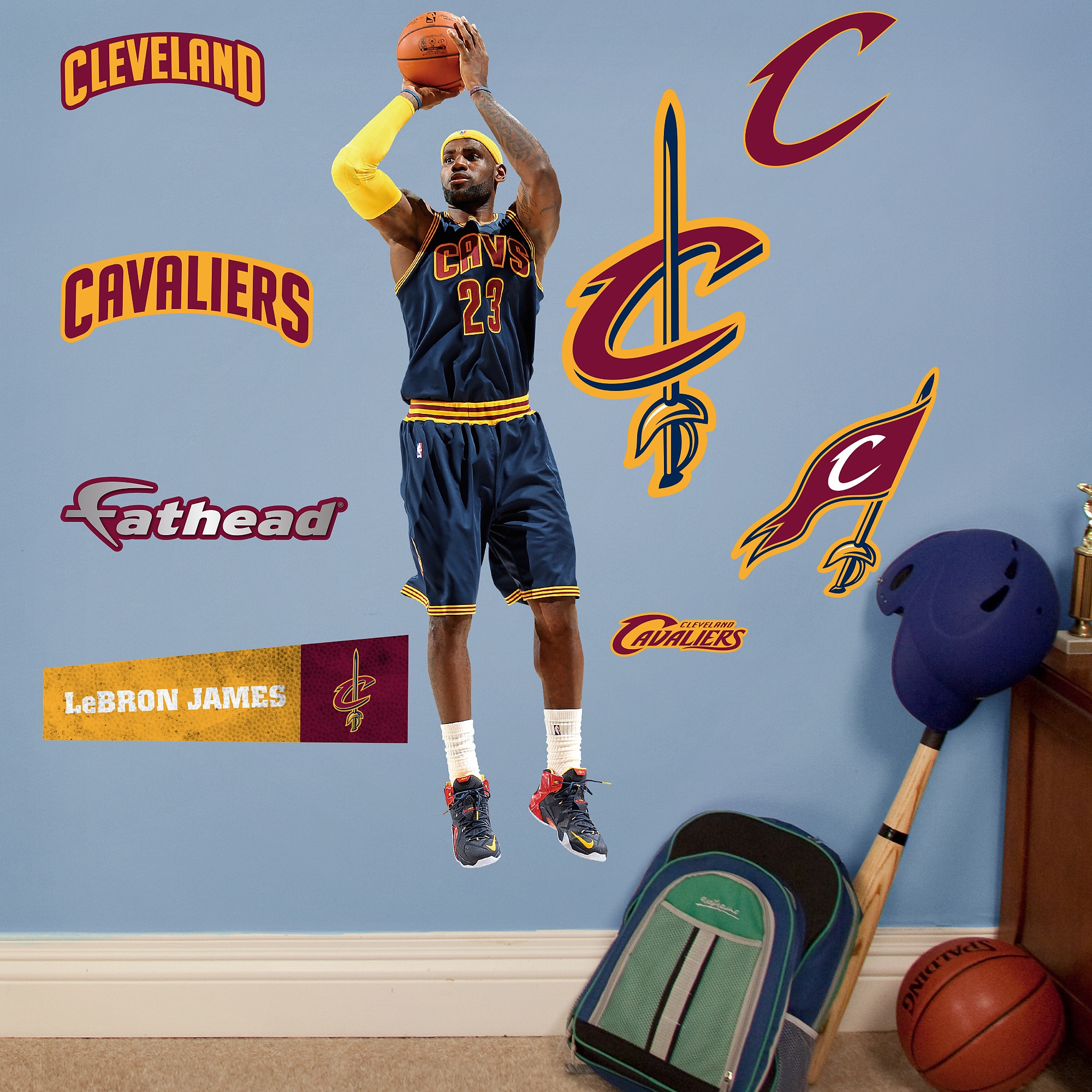 Lebron james wall on sale sticker