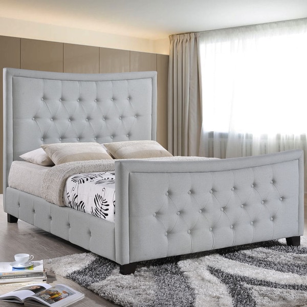 Claire velvet tufted bed discount
