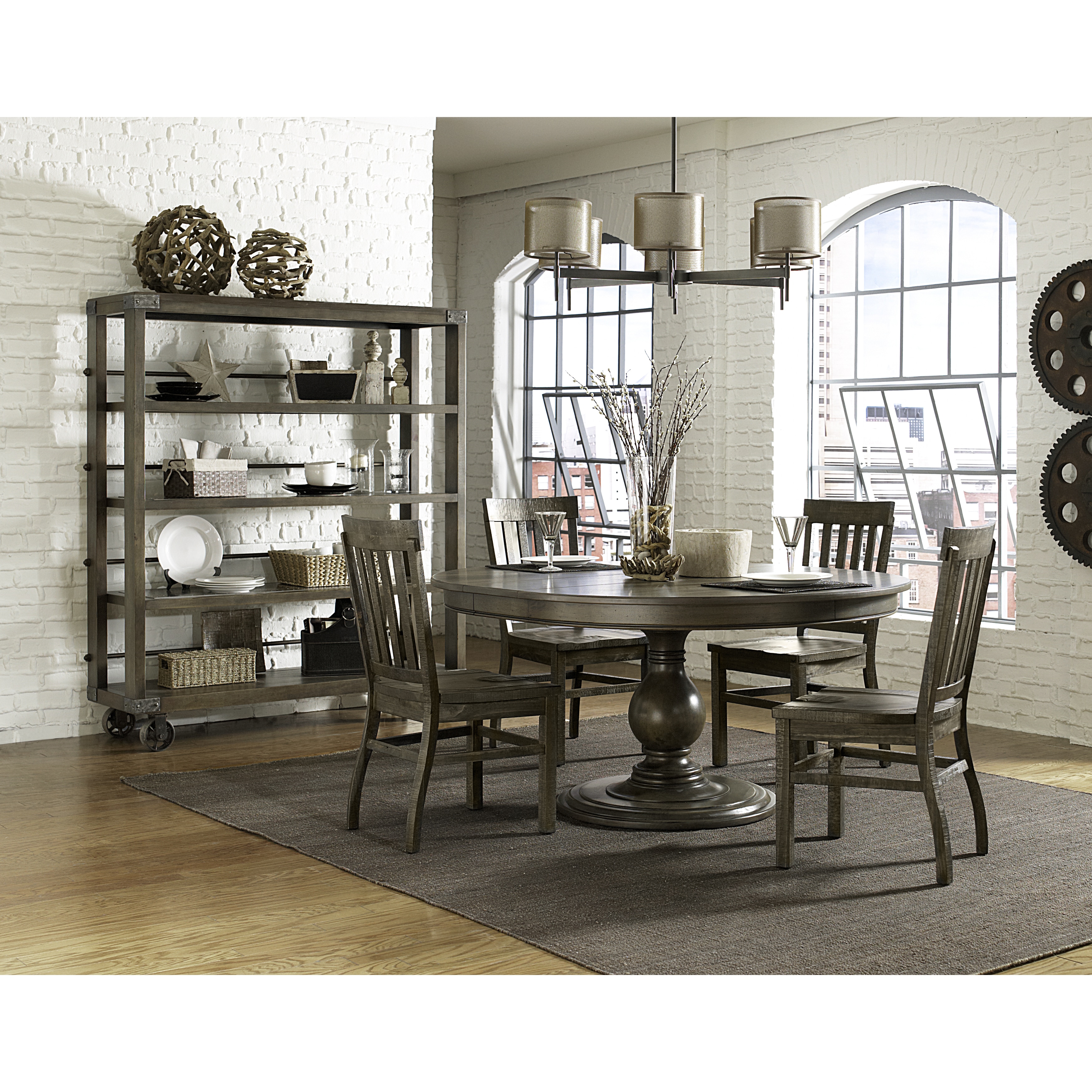 Magnussen D2471 Karlin Wood Round Dining Table With Top Brown Magnussen D2471 Karlin Wood Round Dining Table With Top Brown