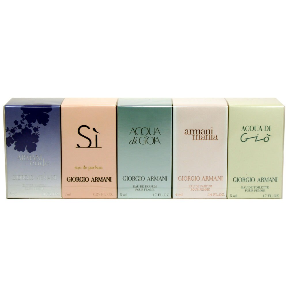 giorgio armani variety 5 piece mini gift set for women