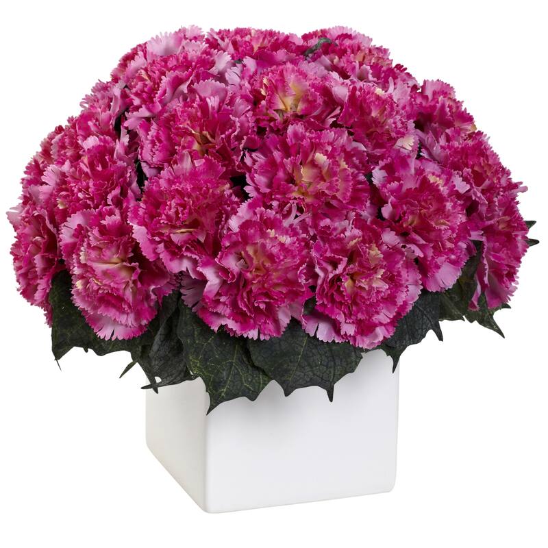 Carnation Arrangement with Vase - Pink
