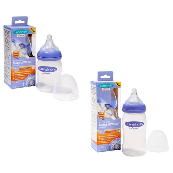 Lansinoh Breastmilk Feeding Bottles - 8 Ounces - 3 Count - Medium Flow