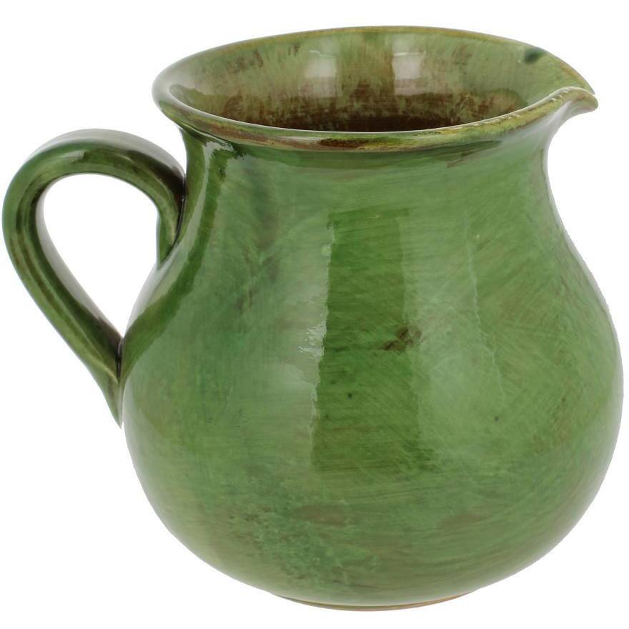 French Home Cilantro Italian Stoneware Traditional Pitcher