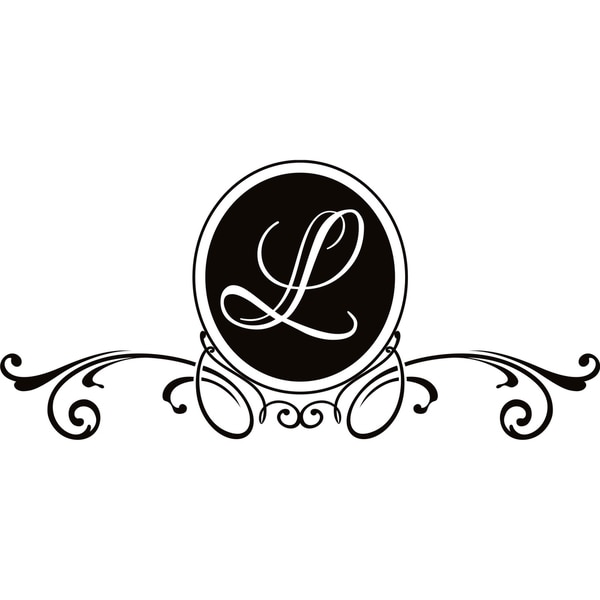 Shop Design on Style L Monogram Vinyl Wall Art Lettering - Free ...