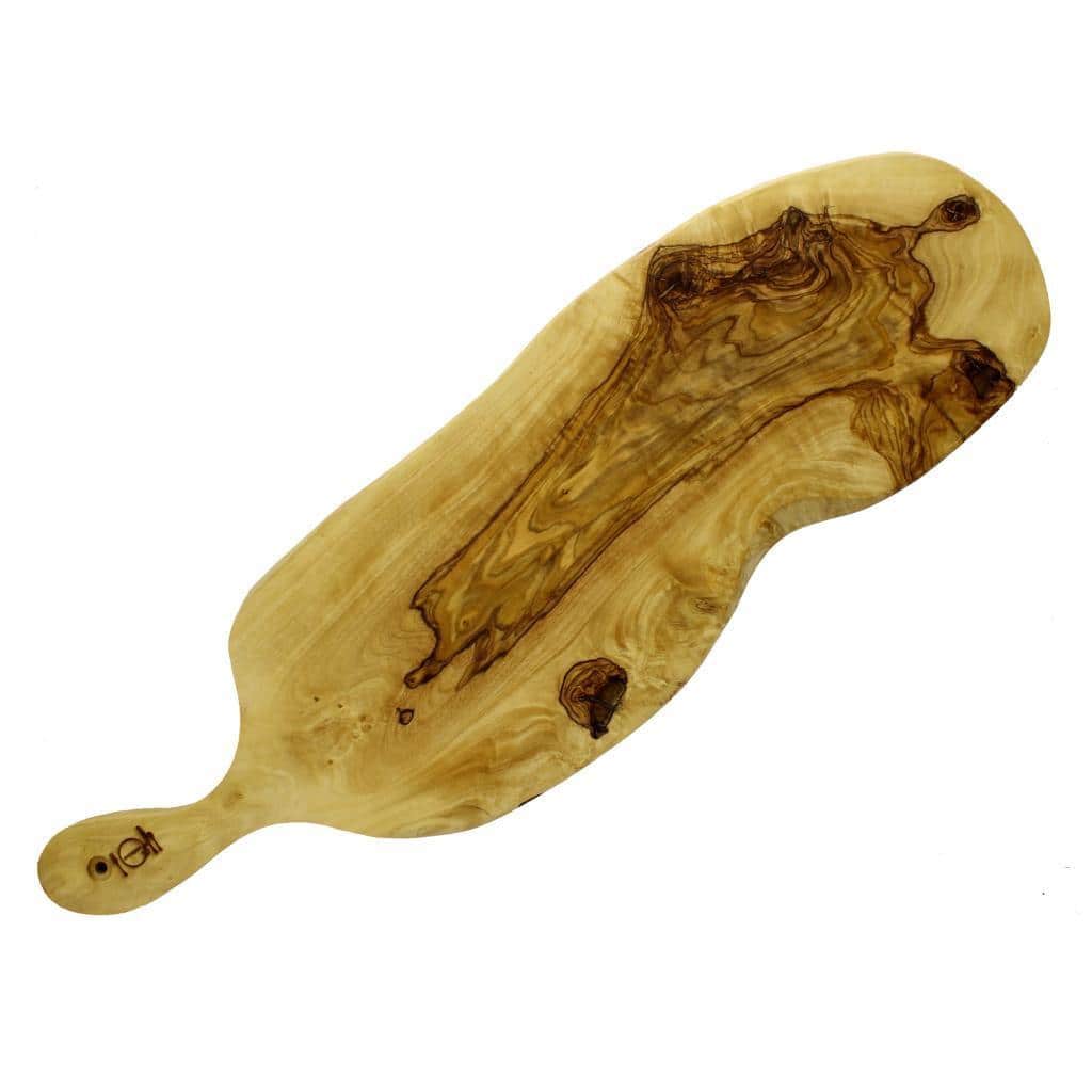 French Home 22-inch x 6-inch Olive Wood Rustic Cutting Board