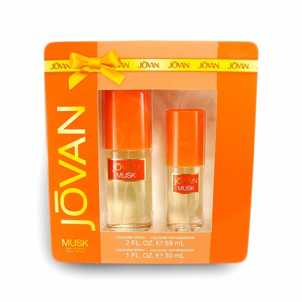 2 piece Fragrance Set (1972 2 x Coty Jovan White Musk For Women
