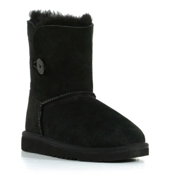 Uggs Girls 'Bailey' Genuine Suede Button Boots - 16848599 - Overstock ...
