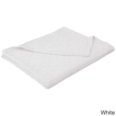 Superior Basketweave All-Season Bedding Cotton Blanket