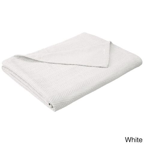 Metro Zig-Zag Chevron All-Season Bedding Cotton Blanket by Superior