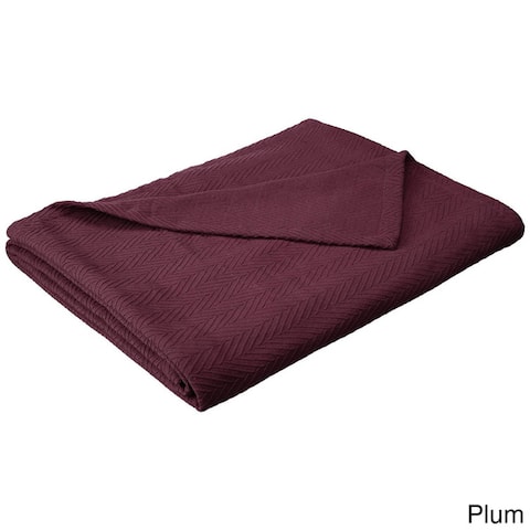 Metro Zig-Zag Chevron All-Season Bedding Cotton Blanket by Superior